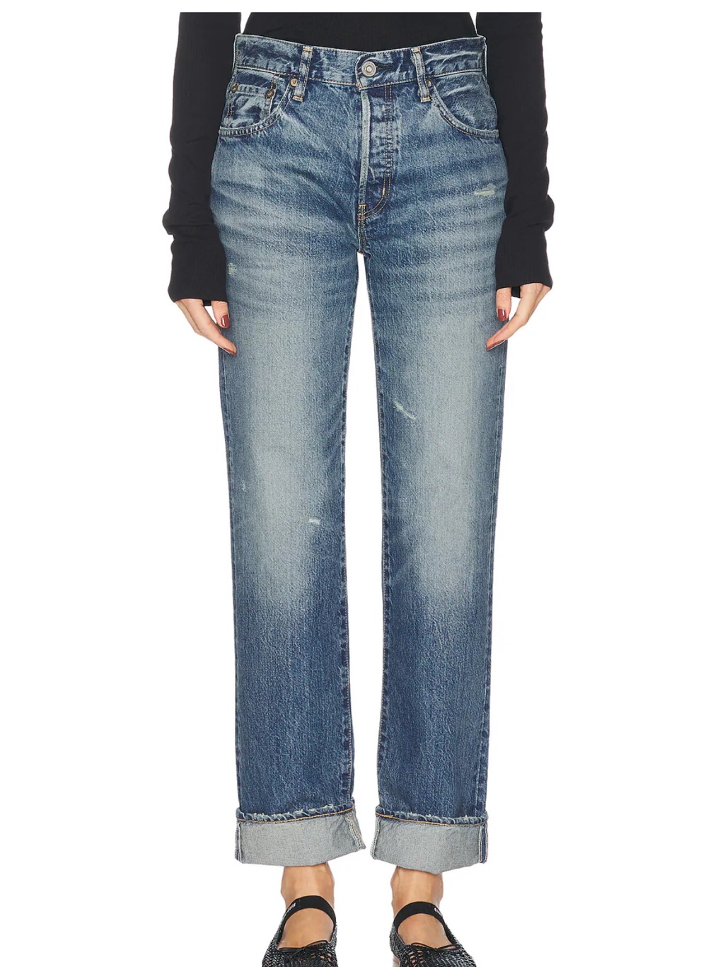 Moussy Vintage Aquebogue Straight In Blue